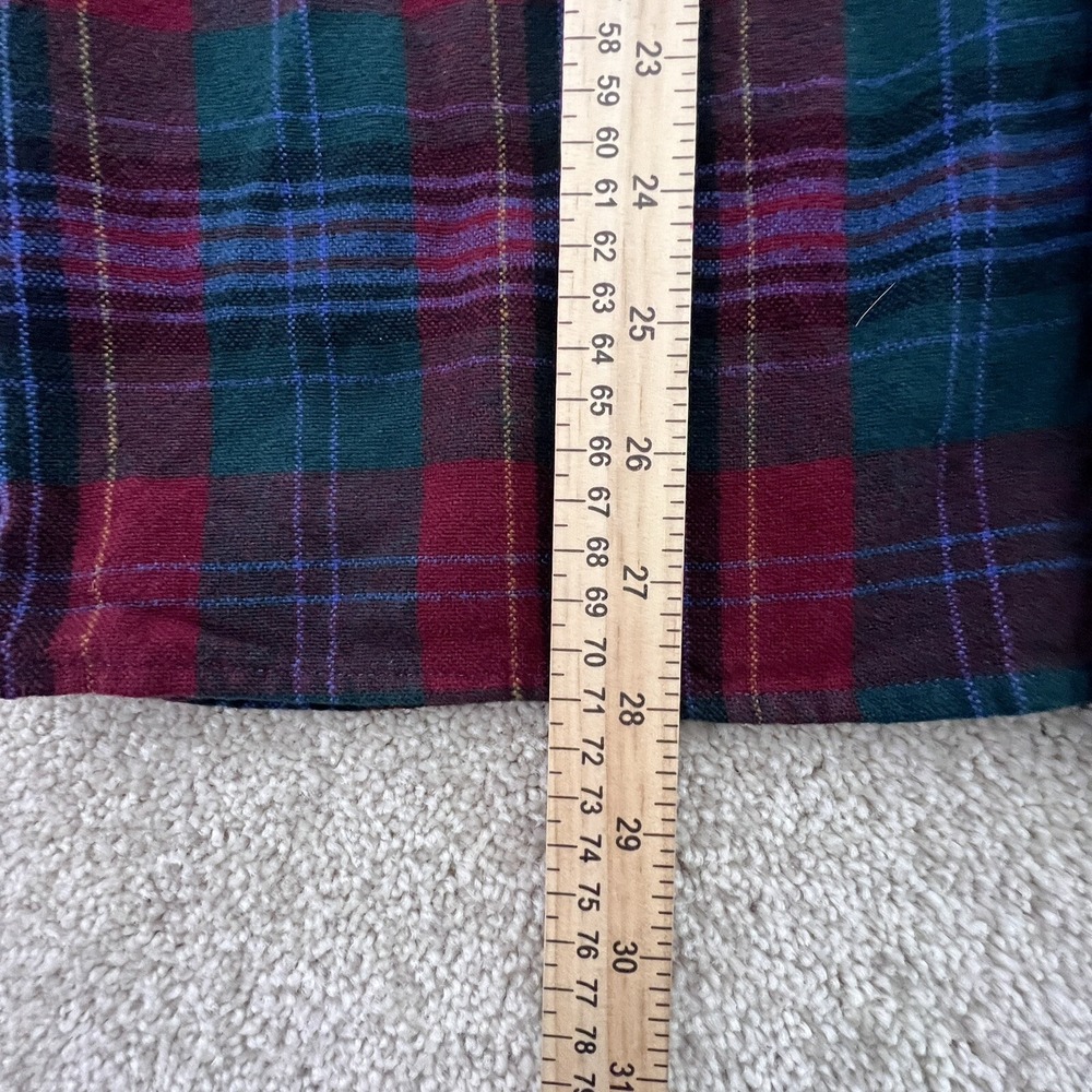 BackPacker Sportswear Red Blue Medium Plaid Flannel Shirt - Picture 7 of 8